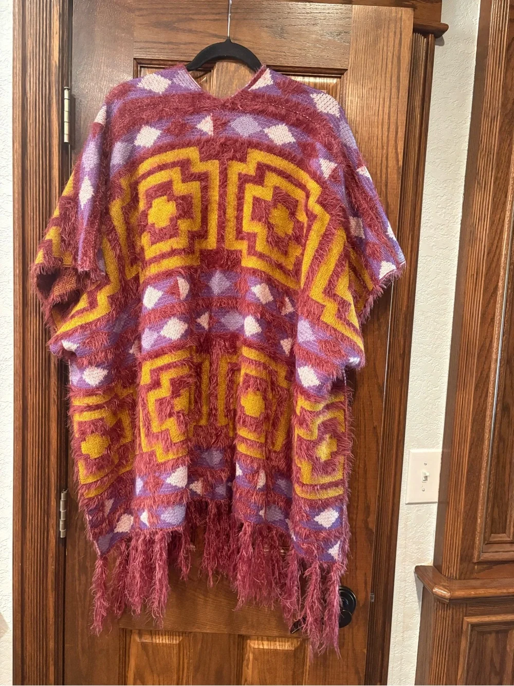 Free People $88 NWT P2P 26-33” Diamondback Cozy Kimono Poncho Cardigan OS